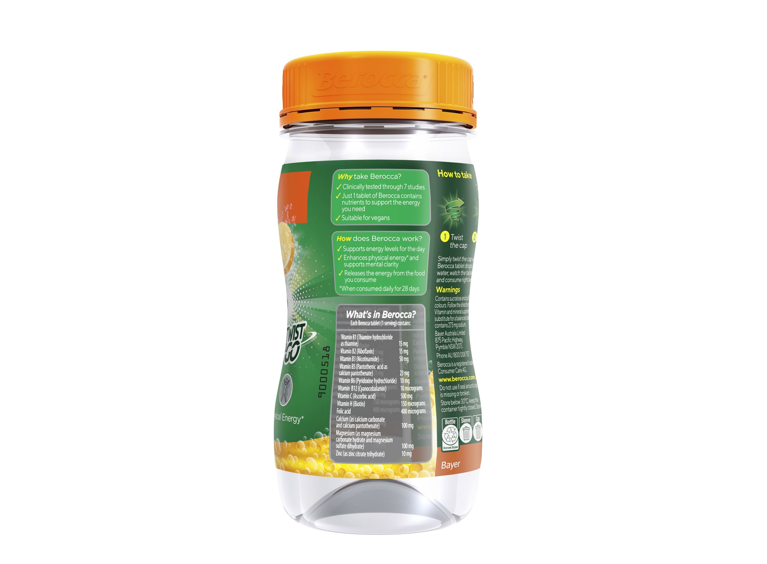 Berocca Orange Twist N Go