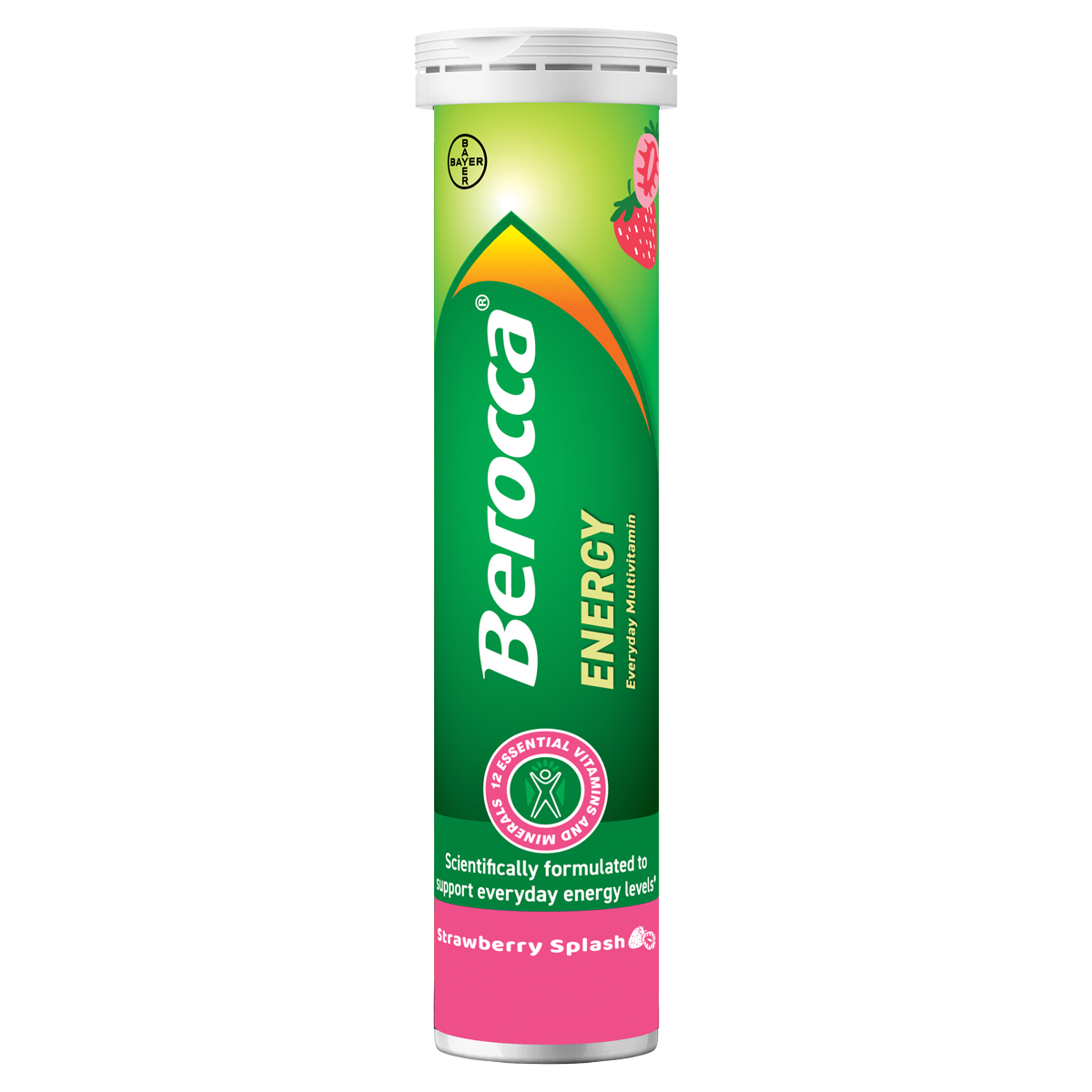 Berocca Energy Strawberry Splash Packshot Pack