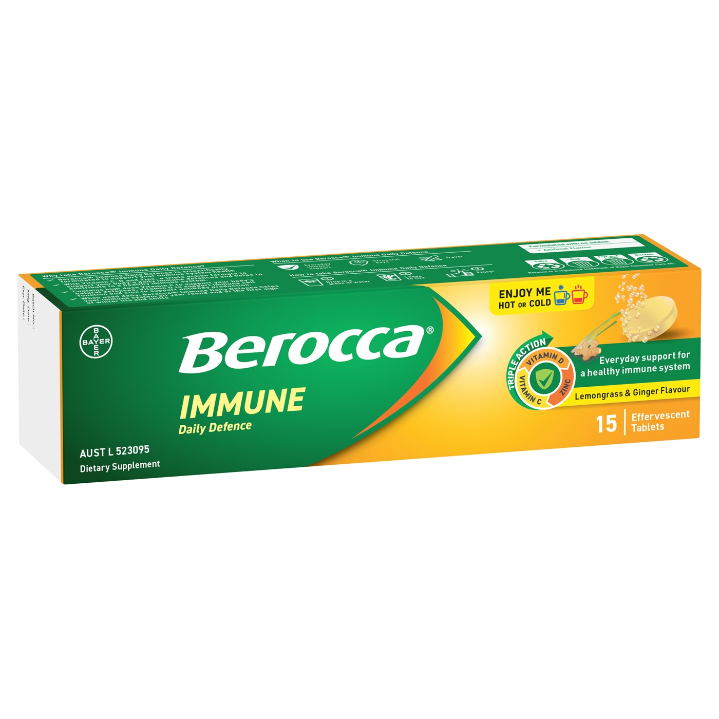 Berocca Immune Daily Defence Lemongrass and Ginger
