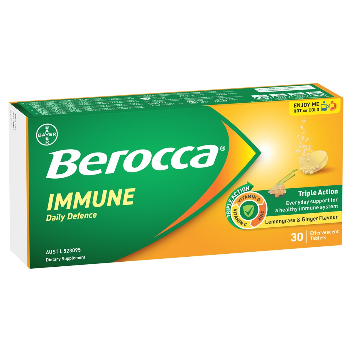 Berocca Immune Daily Defence Lemongrass and Ginger