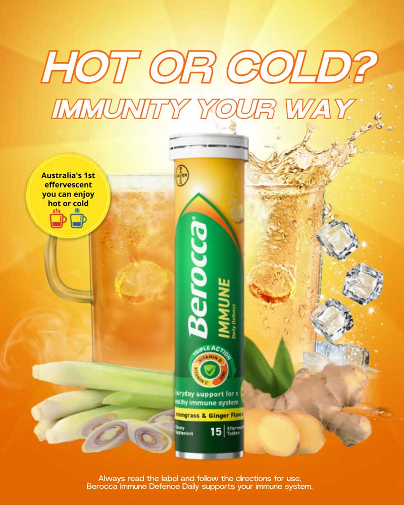 Berocca Immune Daily Defence Lemongrass and Ginger