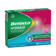 Berocca Hydrate Raspberry Blackcurrant Effervescent Tablets